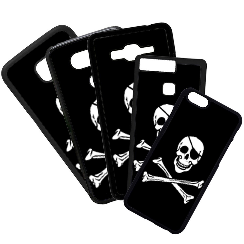 Carcasas De Mvil Fundas De Mviles De TPU Modelo Calavera Pirata Dibujo