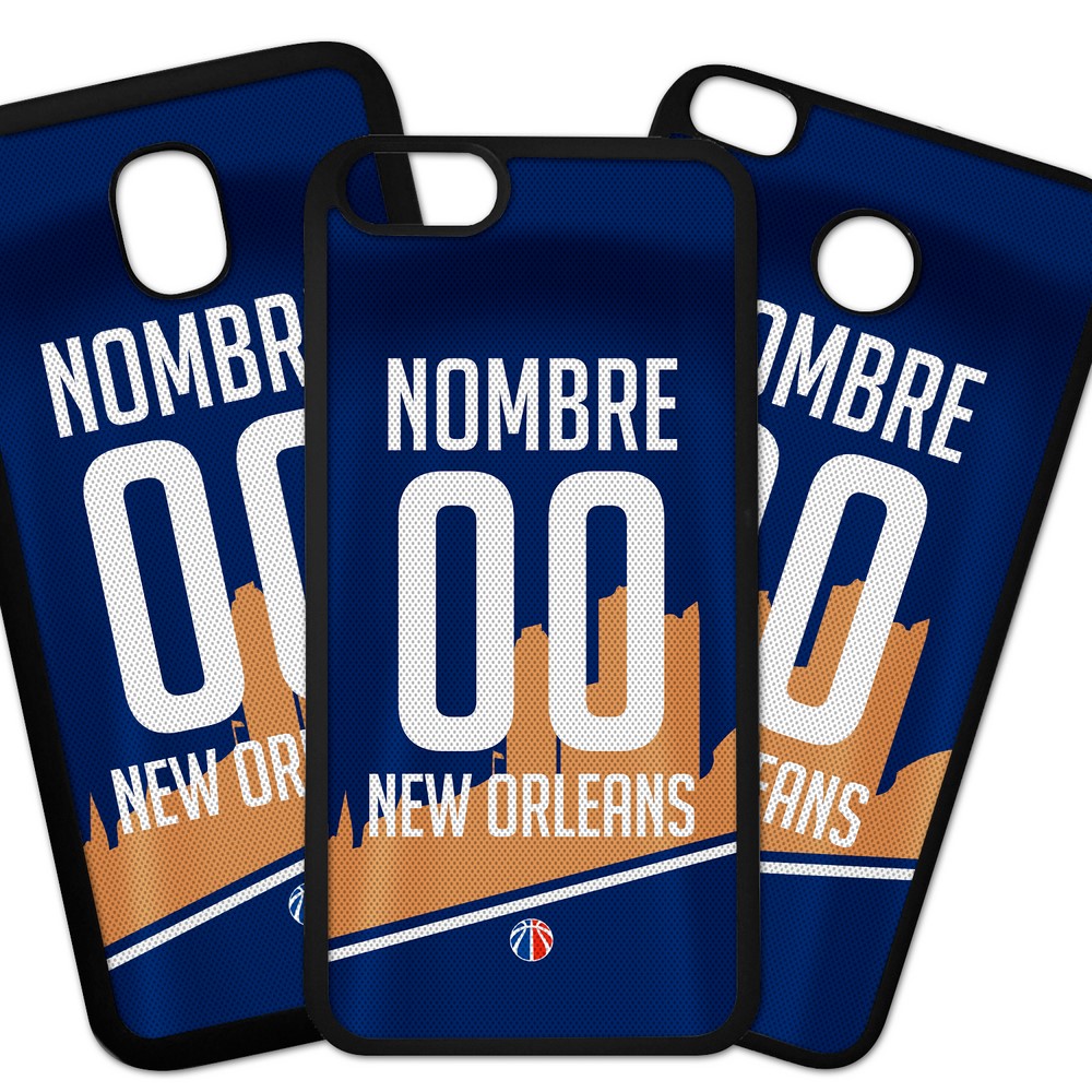 Carcasas De Móvil Fundas De Móviles De TPU Modelo Camiseta NBA New Orleans Pelicans  con tu nombre y tu numero