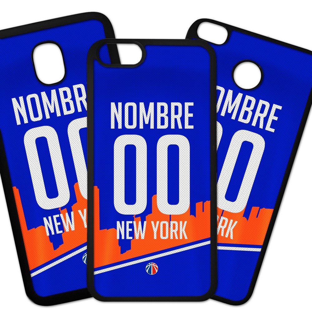 Carcasas De Móvil Fundas De Móviles De TPU Modelo Camiseta NBA New York Knicks  con tu nombre y tu numero