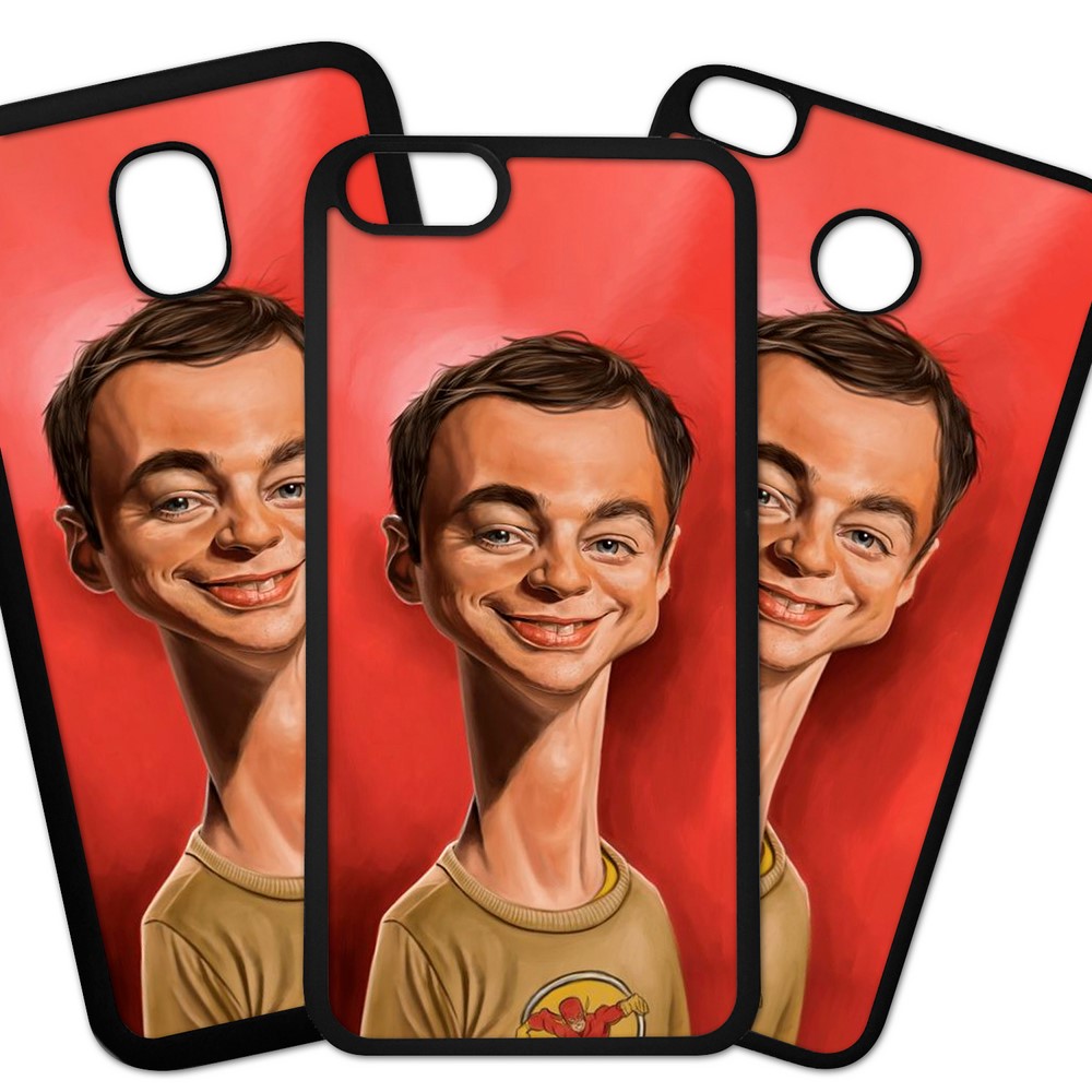 Carcasas De Móvil Fundas De Móviles De TPU Modelo Caricaturas de persojanes famosos de la musica, tv, cine , Sheldon Cooper