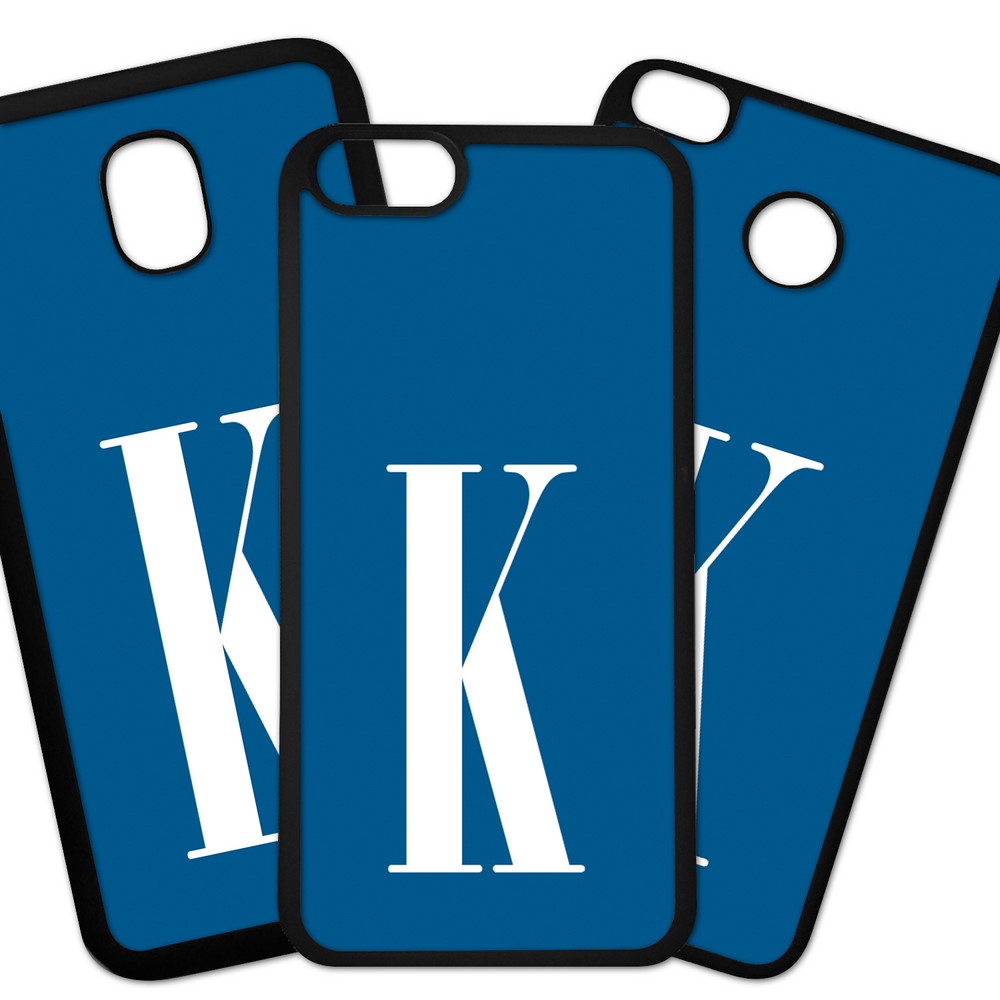 Carcasas De Móvil Fundas De Móviles De TPU Modelo Letra K sobre fondo color Azul
